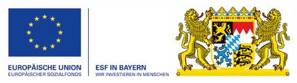 Logo EU und ESF in Bayern